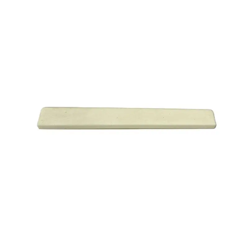Bass Guitar Bone Saddle and Nut Set (Bridge & Nut), Made in Korea, for Bass Replacement Parts 75.7x10.6x2.9mm