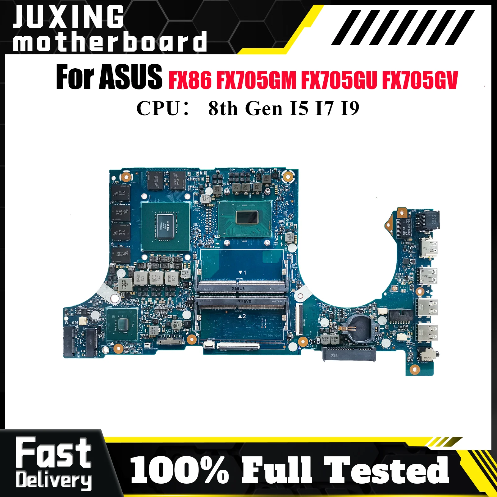 

FX505GM Материнская плата для ноутбука ASUS TUF Gaming FX86FD FX505 FX705GV FX705GU FX705GM FX86FE Материнская плата для ноутбука с процессором I5 I7 I9