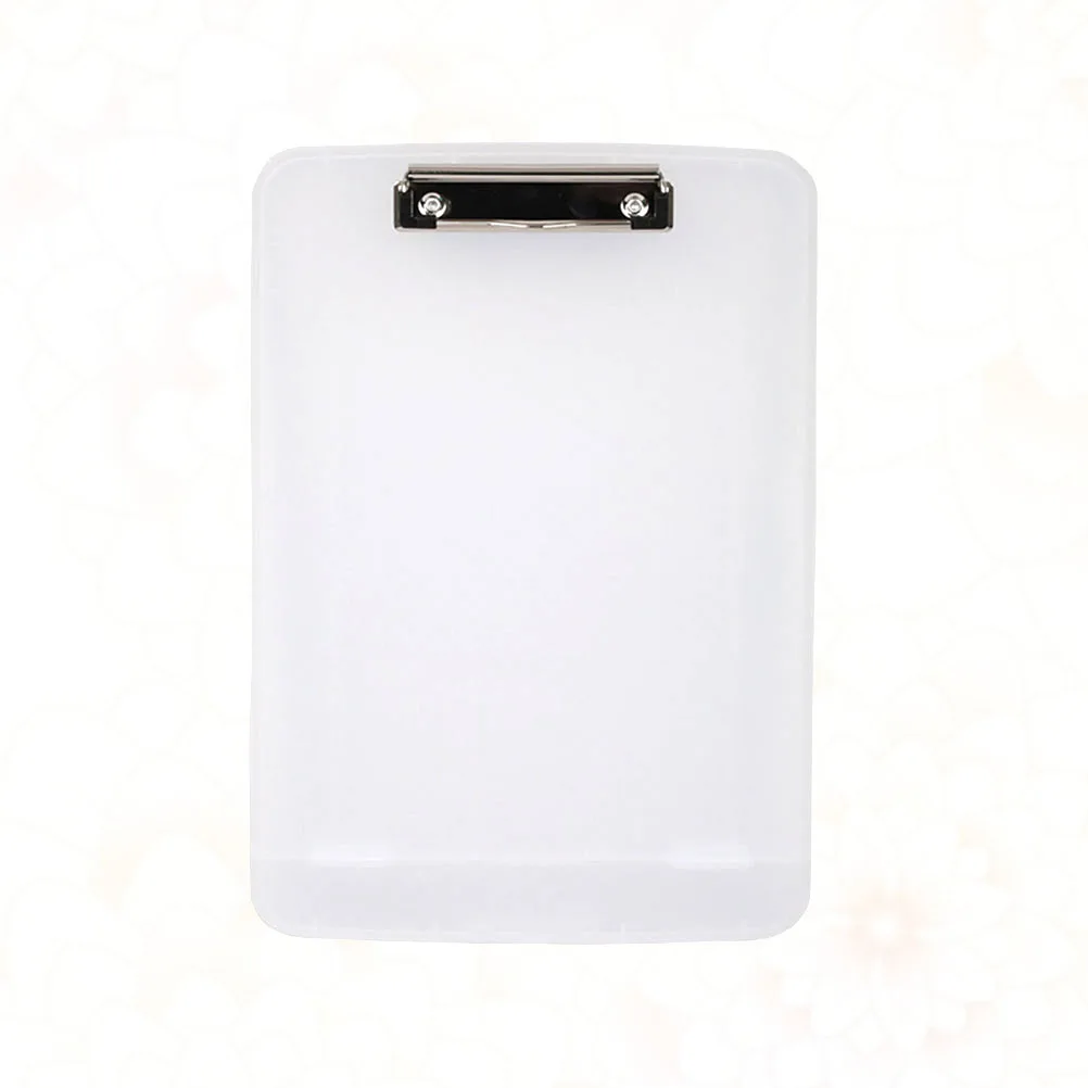 

Plastic A4 File Hardboard Memo Folder Smooth Surface Lightweight Storage Pen Slot Teachers Students Office Workers Use