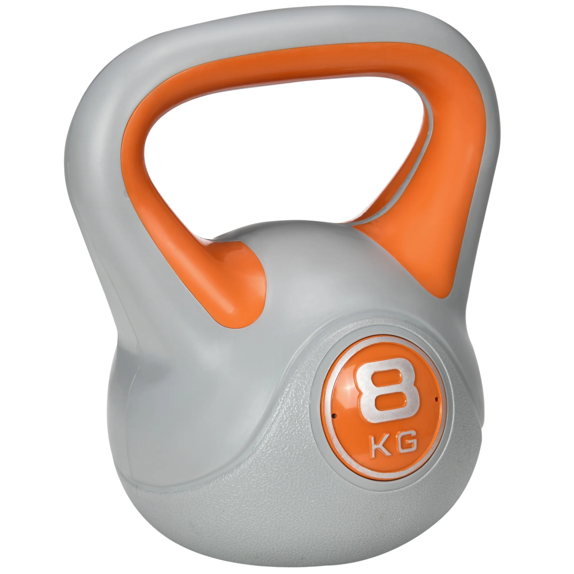 Sportnow Kettlebell 8 Kg Kettlebell Rivestimento Pu 20X14X24 Cm Arancione-image