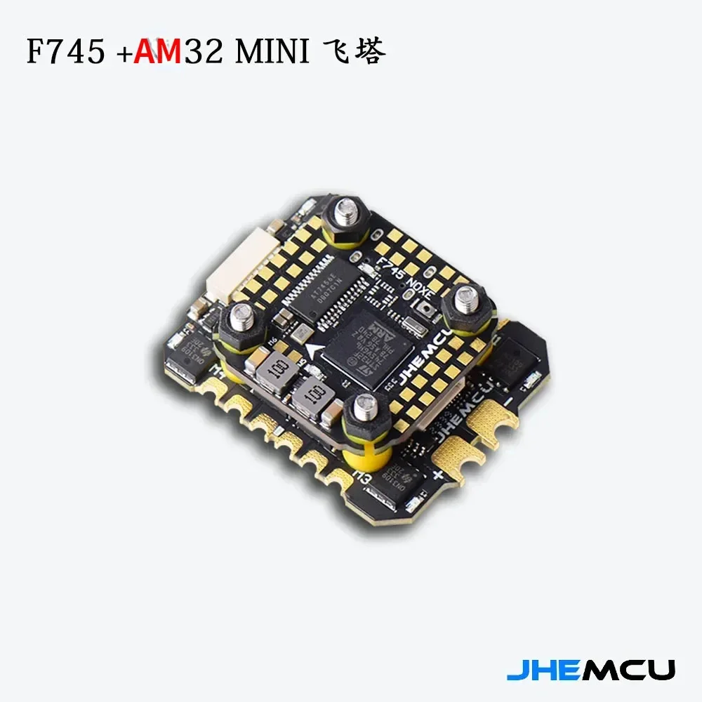 

JHEMCU F745 Mini BL32 60A Stack F745 NOXE Flight Controller AM32 60A 4in1 Mini ESC 3-6S 20X20mm for FPV Drones