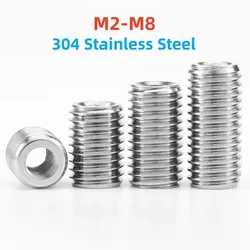 M2 M3 M4 M5 M6 M8 304 Stainless Steel Inside Outside Thread Adapter Screw Nuts Thread Conversion Socket Screw Nut