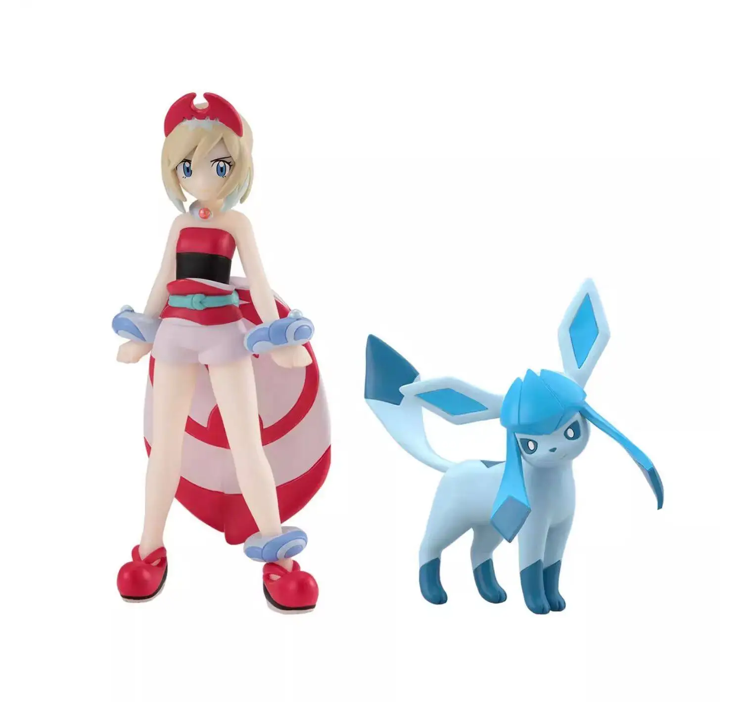 BANDAI monstruos de bolsillo Anime Kai & Glacia Pokemon escala mundo figuras de acción modelo estatuilla Original Figuarts decoración Juguetes