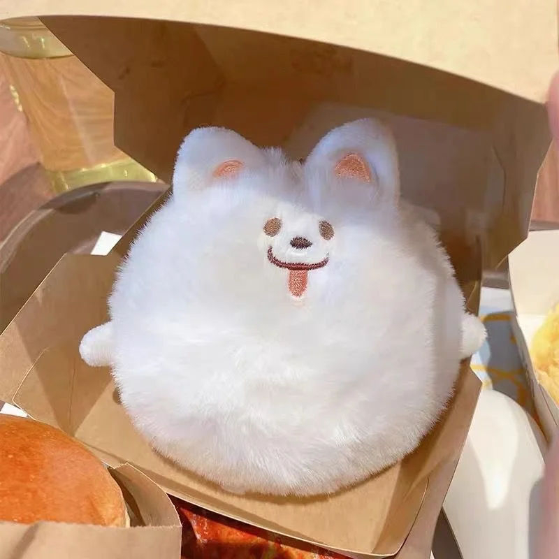 

Samoyed Dog Pendant With Bead Chain Plush Doll Pendant Cute Pendant Keychain Bag Pendant