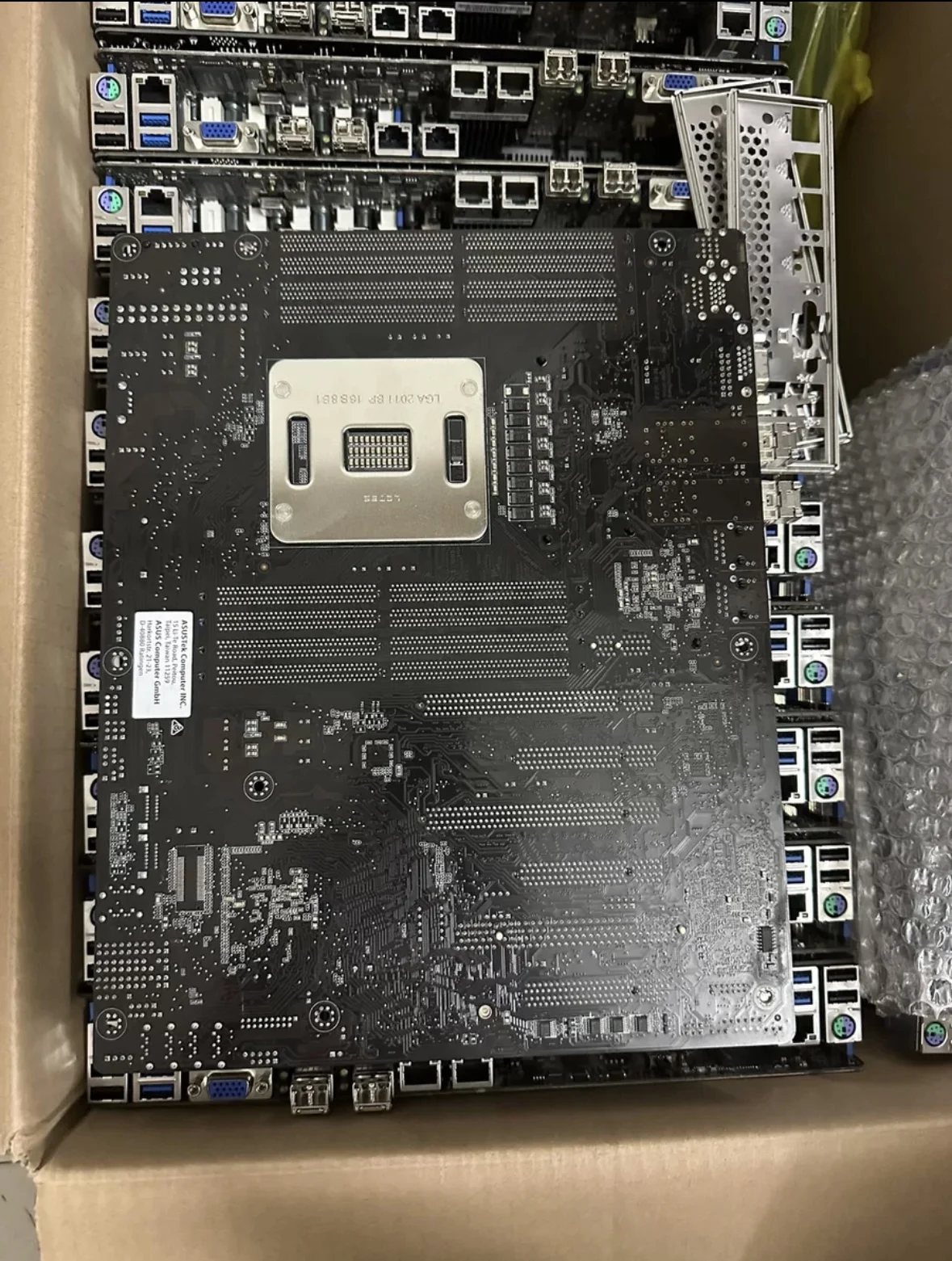 Asus 단일 채널 2011 핀 서버 마더보드 및 E5-2680V3CPU 세트, 사용 테스트 기능이 정상, Z10PA-U8/10G-2S