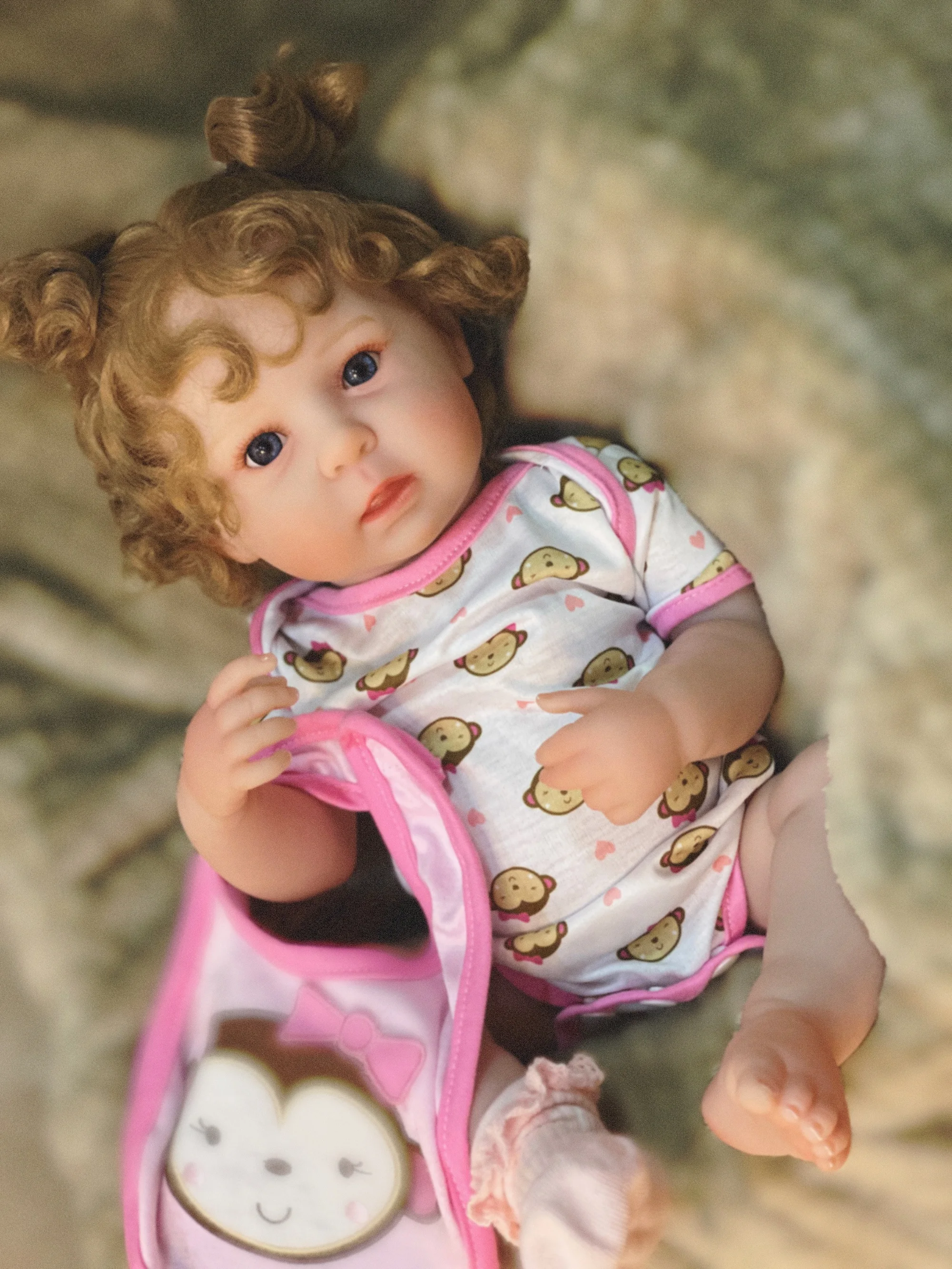 45CM Girl Ward Reborn Dolls Painted Full Body Vinyl Newborn Baby Doll With Painted Hair Toys For Kid's Christmas Gift Muñecas