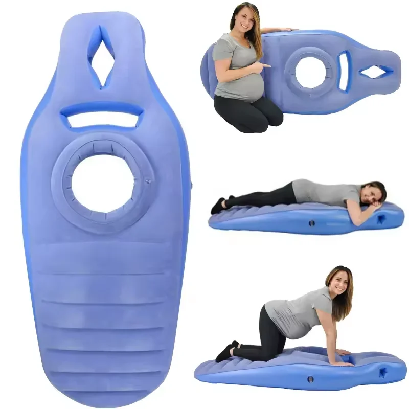 YTGEE Wholesale  Body Prone Mattress with Hole Message  Inflatable Maternity Pillow Cushion for Pregnant Women Sleeping