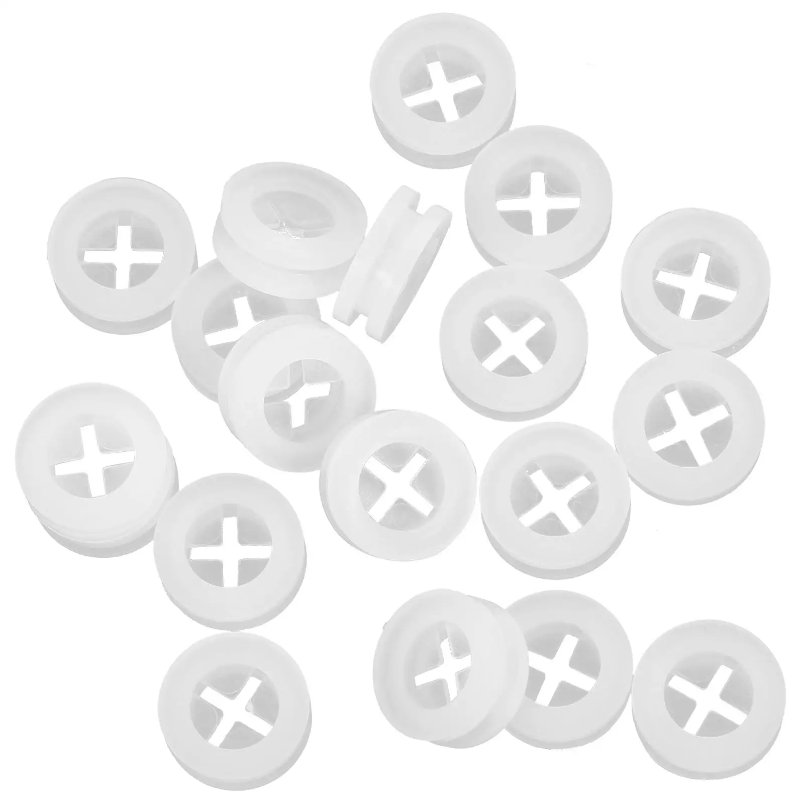 

20 Pcs Lids White Wooden Cover Jar Lid Straw Holes Straw Hole Jar Lid Plugs Plugs Kitchen Bar Accessories