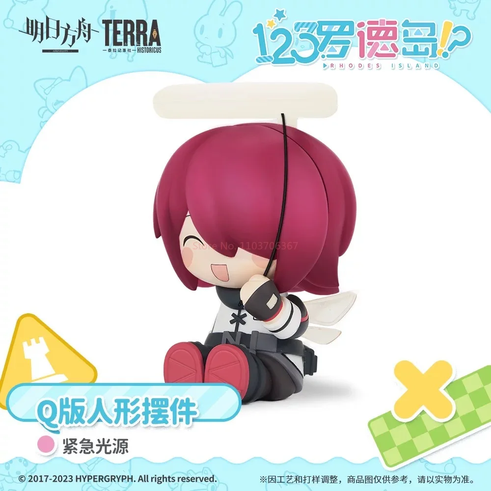 Echt Arknights Anime Perifere Exusiai Noodlichtbron Q-Versie Schattig Meisje Nachtlampje 20 Cm Figuur Model Ornament speelgoed