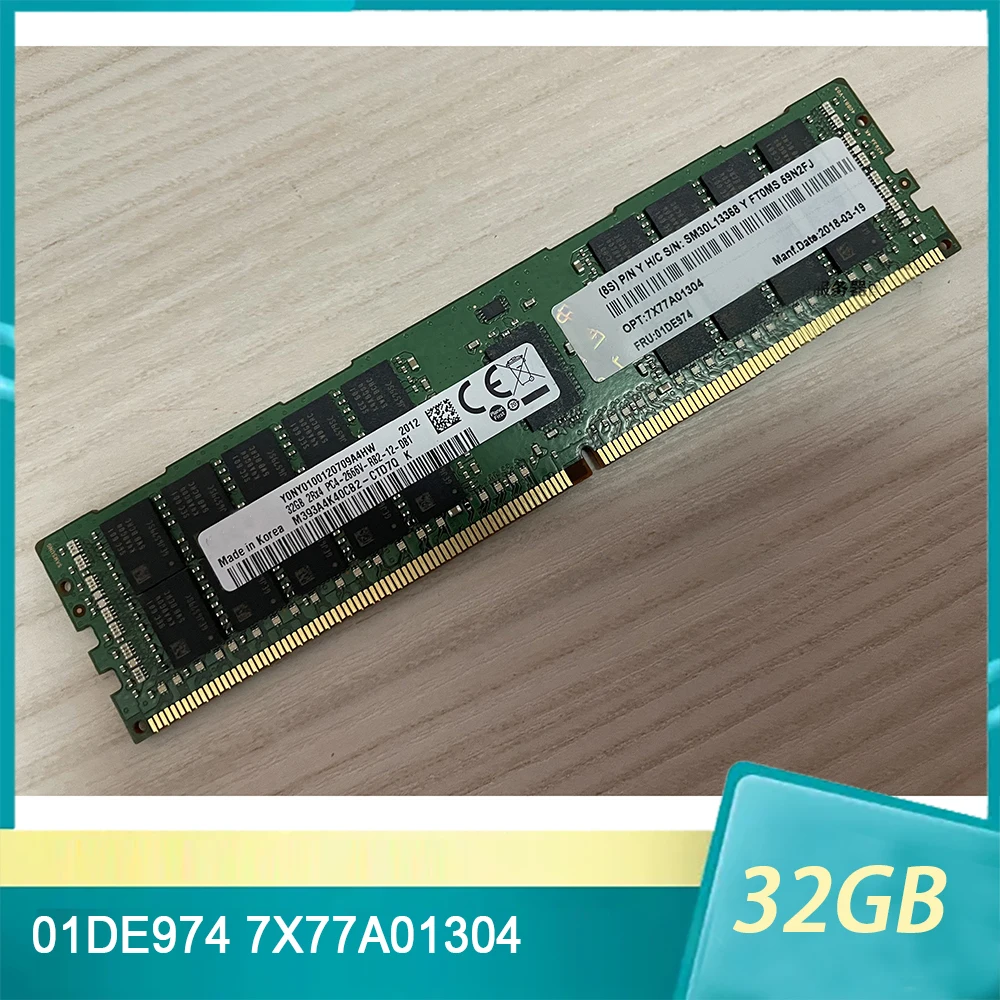 

For IBM RAM SR850 SR860 SR950 SD330 SR590 SR570 ST550 SR630 SR650 01DE974 7X77A01304 32GB 2RX4 DDR4 2666 RDIMM Server Memory