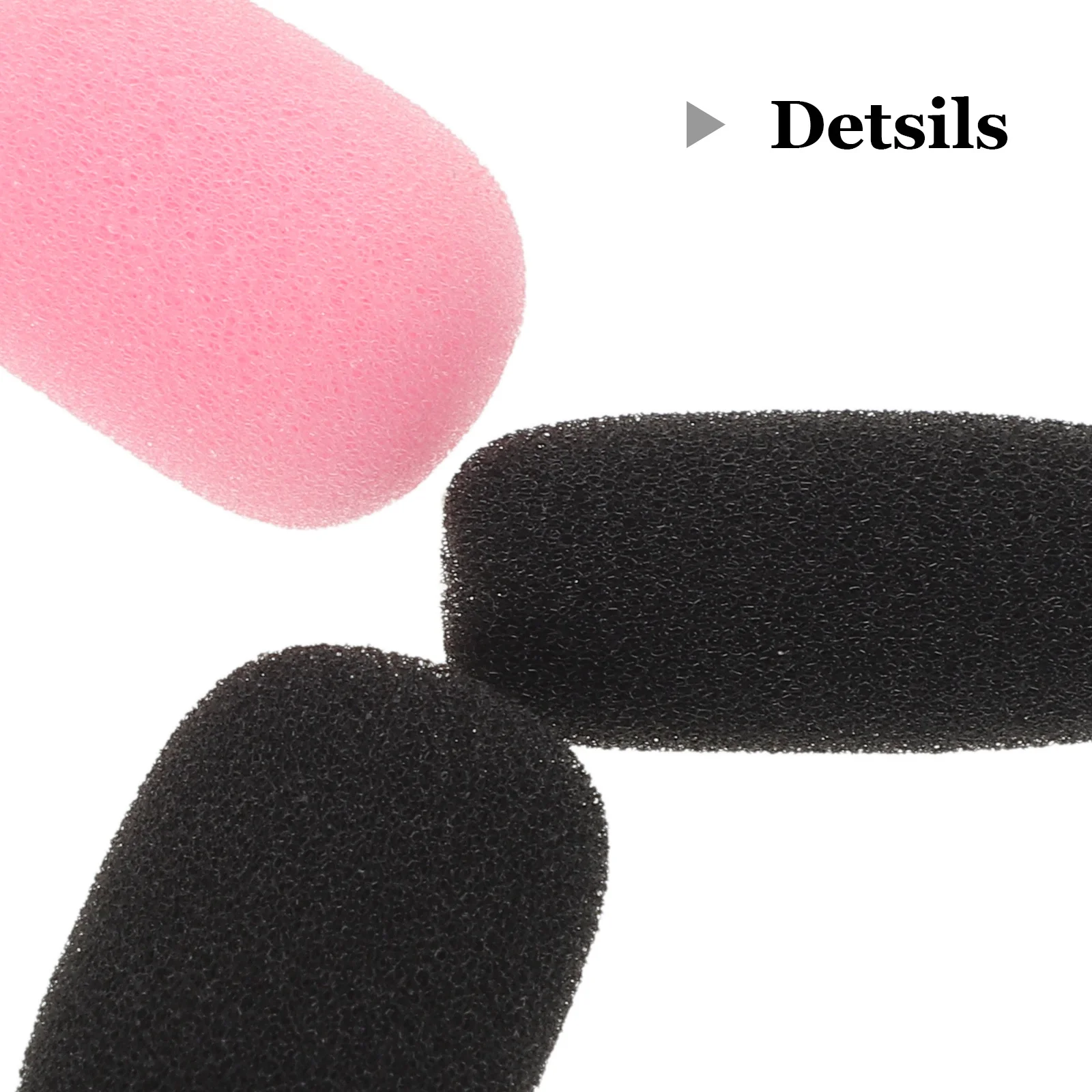 36pcs Microphone Sponge Cover High-Density Foam Windscreen For Headset Lavalier Mics Clear Sound Outdoor Live Streaming Studio