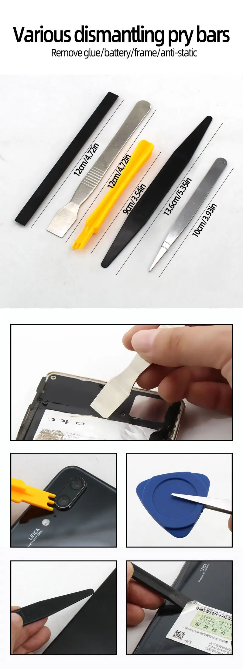 Mobile Phone Disassembly and Repair Tool Set, Apple Android Tablet, Screen Cleaning Combination, Screwdriver Combination