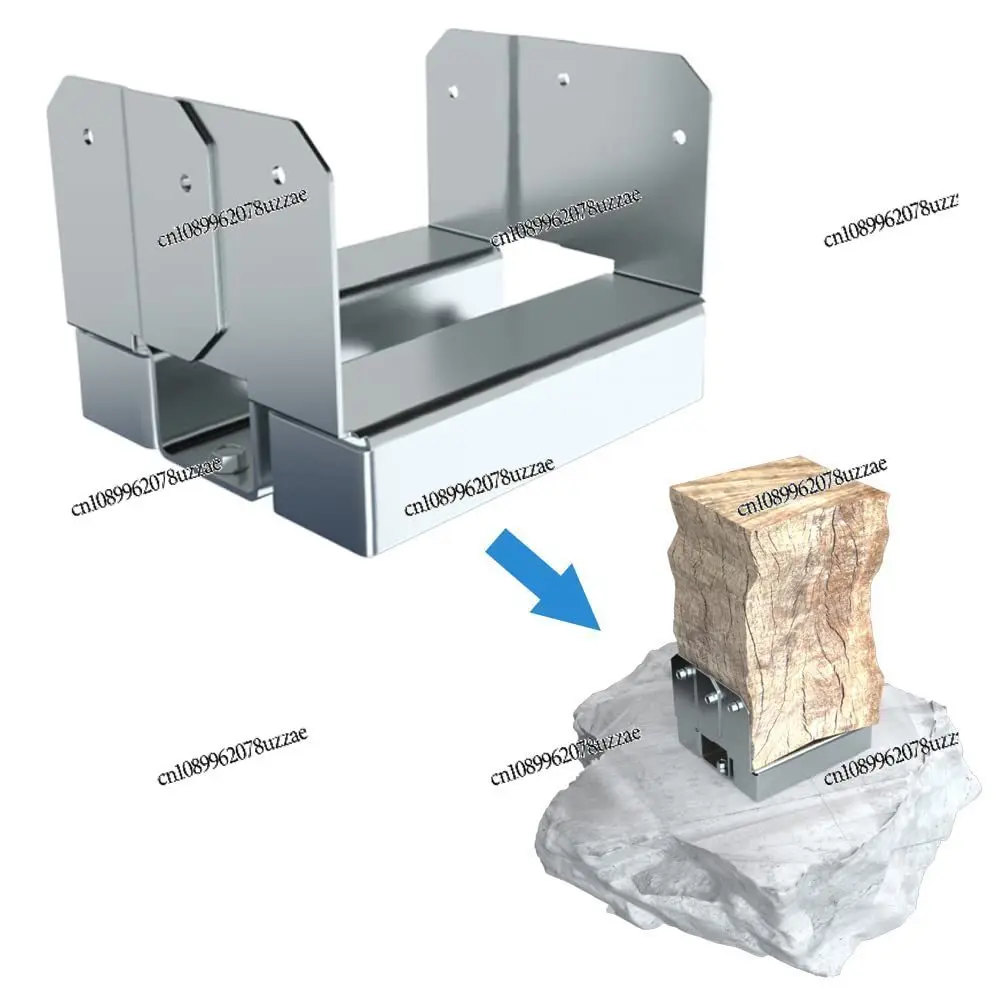 10 4x4 Galvanized Steel Column Bases, Adjustable Concrete Anchors, Deck Column Supports