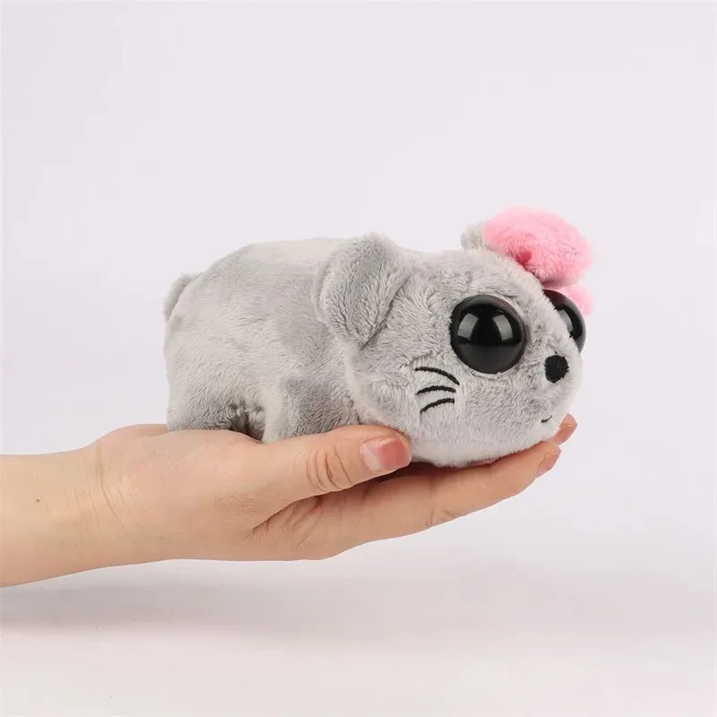 15cm Kawaii Sad Hamster Musical Plush Toy Soft Stuffed Animal Cute Hamster Plush Dolls For Children Kids Christmas Birthday Gift