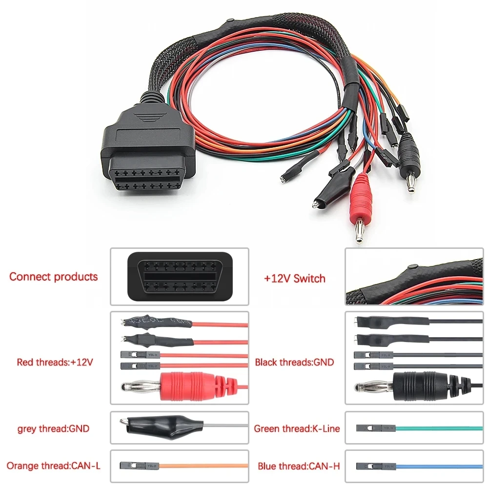 MPPS V22.2.3.5 MPPS V21 V18 ECU puce de réglage maître principal Multiboot Breakout Tricore câble outil de Diagnostic de voiture pas d'occasion limitée