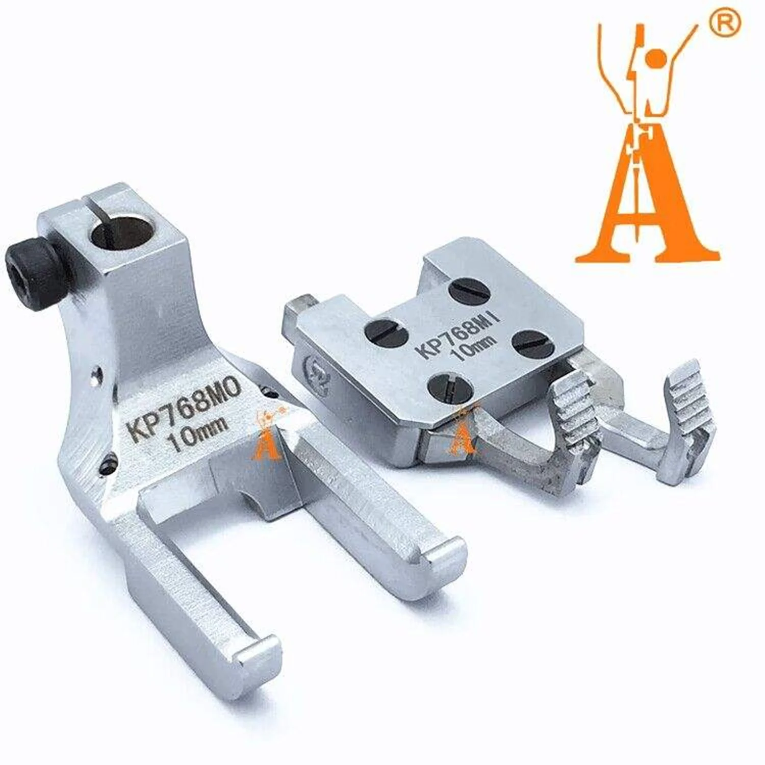 أجزاء ماكينة الخياطة Durkopp KP768-MO KP768-MI قطعة قدم الضغط في ماكينة الخياطة إبرة مزدوجة أنبوب دليل عالية منخفضة الأنابيب القدم للخياطة المتينة #2