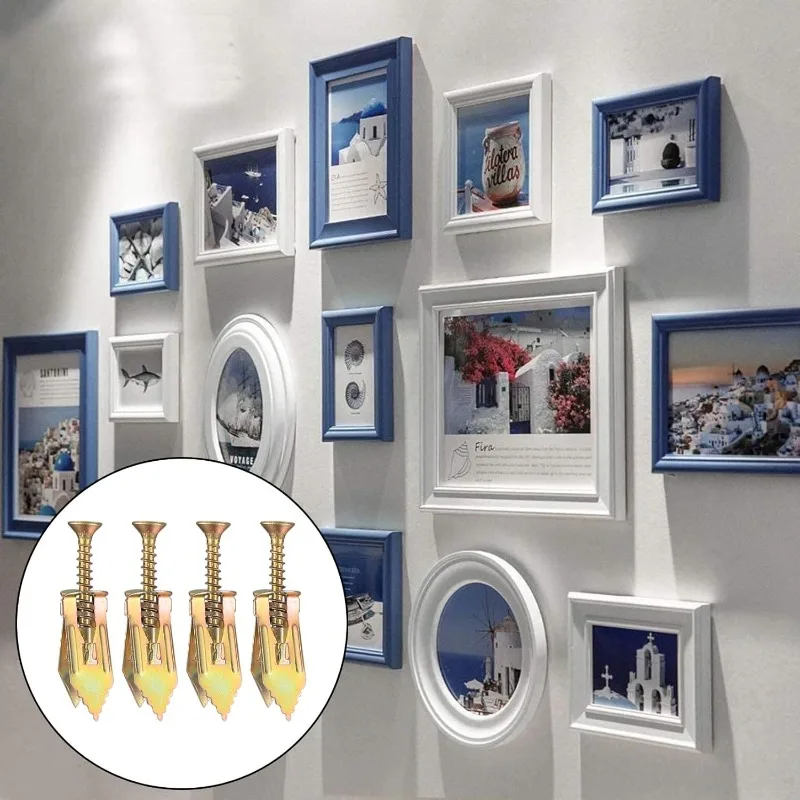 50/100/400 قطعة مسامير التنصت الذاتي الحفر المراسي مسامير دريوال المراسي سهلة التطبيق لتد الجبس الجصي