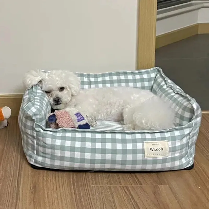 

Теплая съемная лежанка для собак на все сезоны, для маленьких и средних собак, размер S, матрас-лежанка, домик для собак, зимняя теплая лежанка для питомцев, легко чистится, диван-лежанка для собак