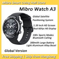 Mibro A3 Smartwatch Super Light Design GPS Positioning Bluetooth Calling 1.39'' Screen Health Monitor Sport Watch For Men Women