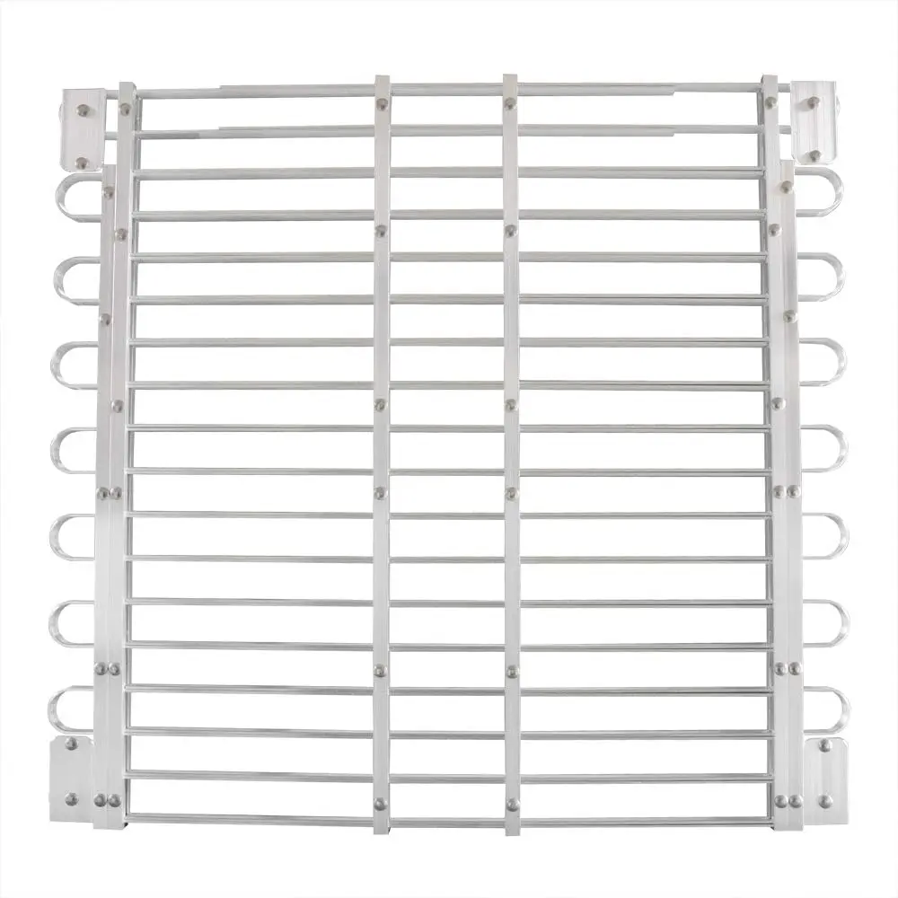 Well Grate-Fits Metal Window, Well Grate com grandes cantos frontais de raio, L9, 34 "-37" D x 45 "-60" W