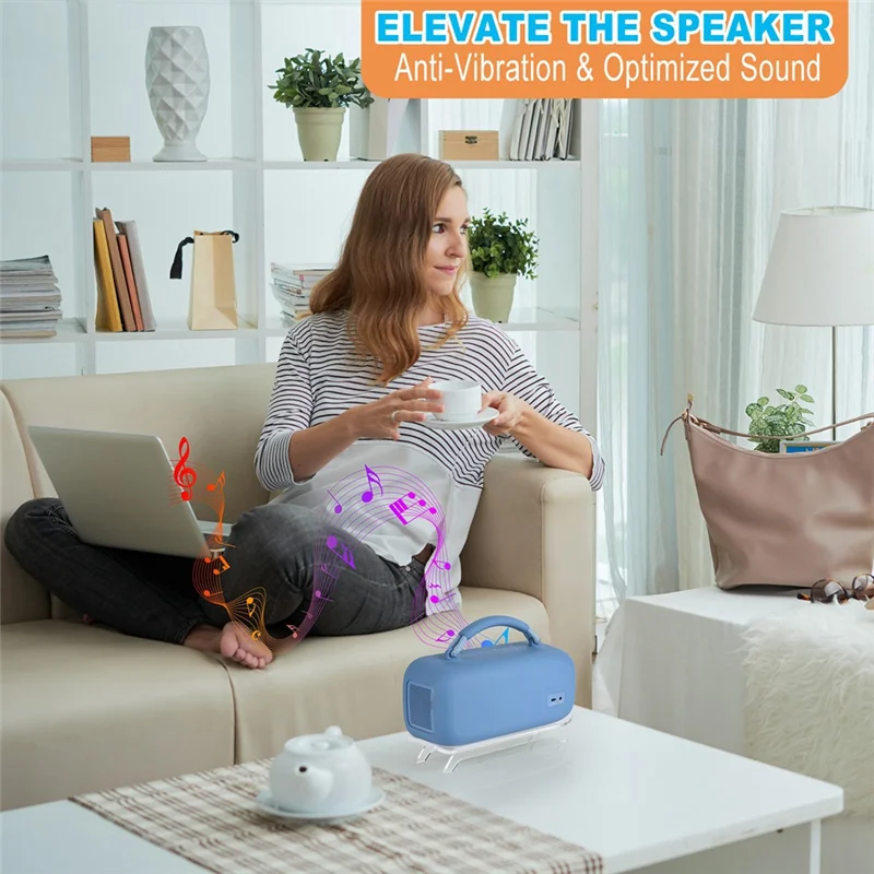 

Desktop Stand For Bose Soundlink Max Portable Speaker, Acrylic Speaker Holder Display Shelf Anti-Slip Base Mount