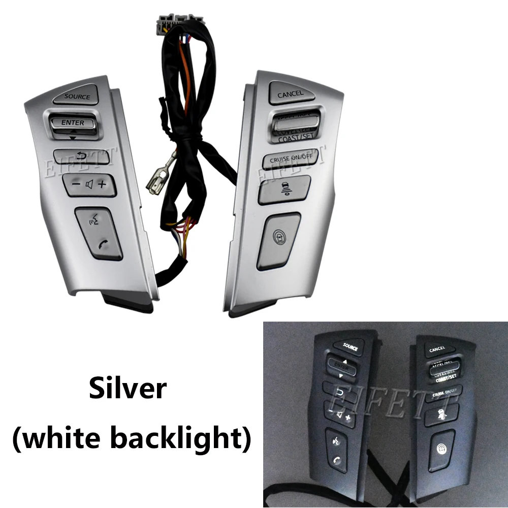 

For Nissan Infiniti QX56 QX80 PATROL Y62 2012-2018 Steering Wheel Bluetooth Phone Volume Cruise Control Button Switch