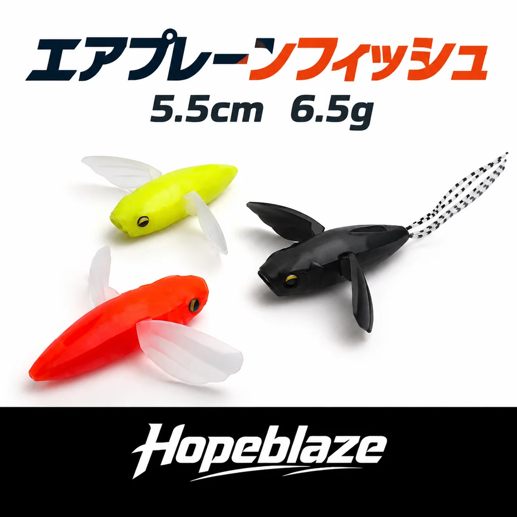 Fishing Hook Offset - AIR PLANE FISH Набор мягких приманок