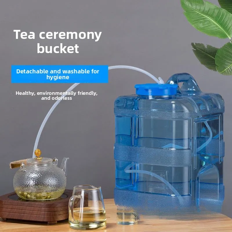 Cubo de agua potable de 5-7,5 l, tanque de agua pura para conducir, transportador de almacenamiento de agua con grifo para acampar al aire libre, cocina, Picnic, senderismo