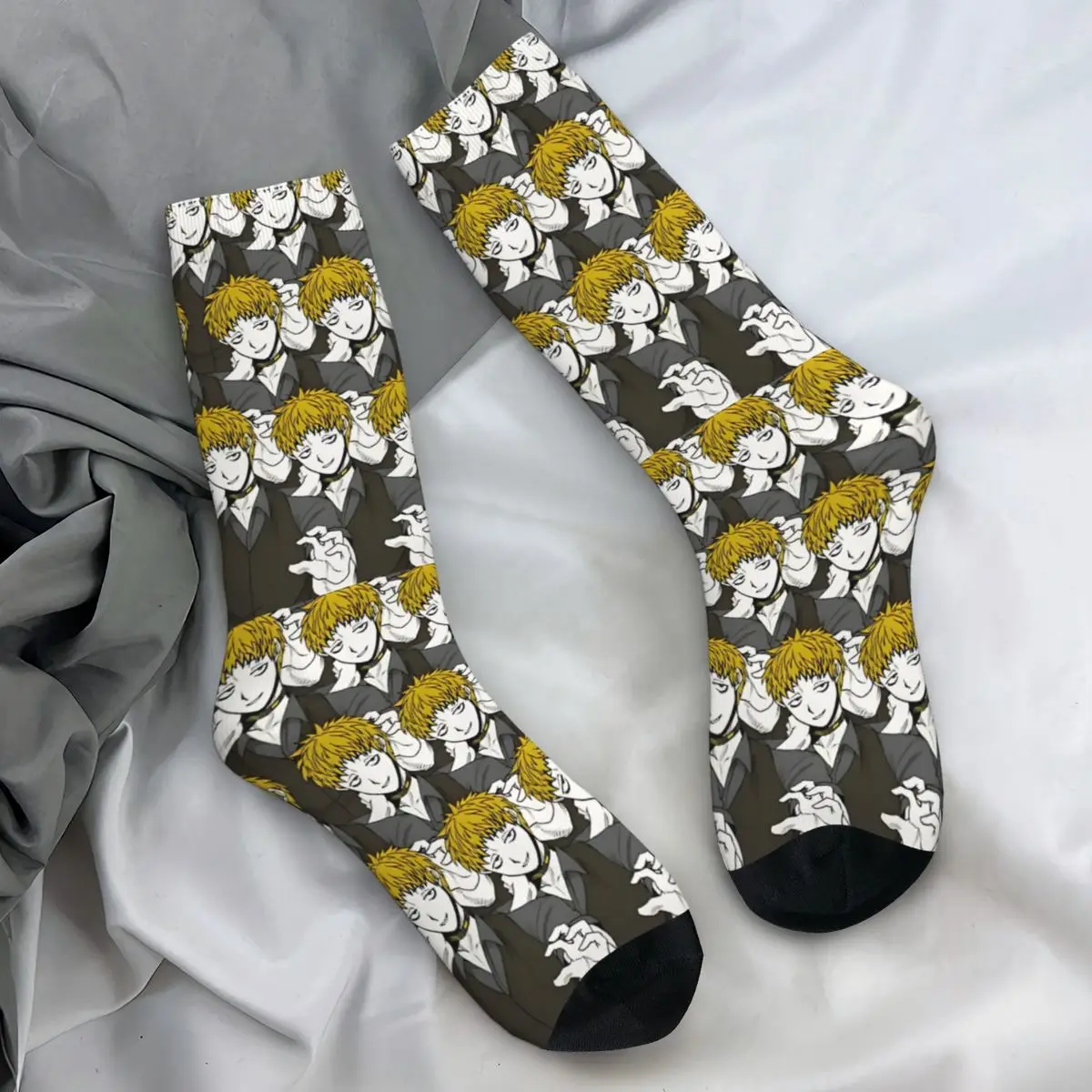 Adults Men Socks Keiji Shinogi YTTD Anime Game Stockings Spring Modern Soft Breathable Socks Pattern Running Non Slip Socks