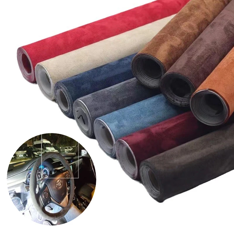 

20X30/150CM Self-adhesive Film Stickers For Car Interiors Imitation PU Leather Suede Fur Decoration For Modelling Stickers DIY