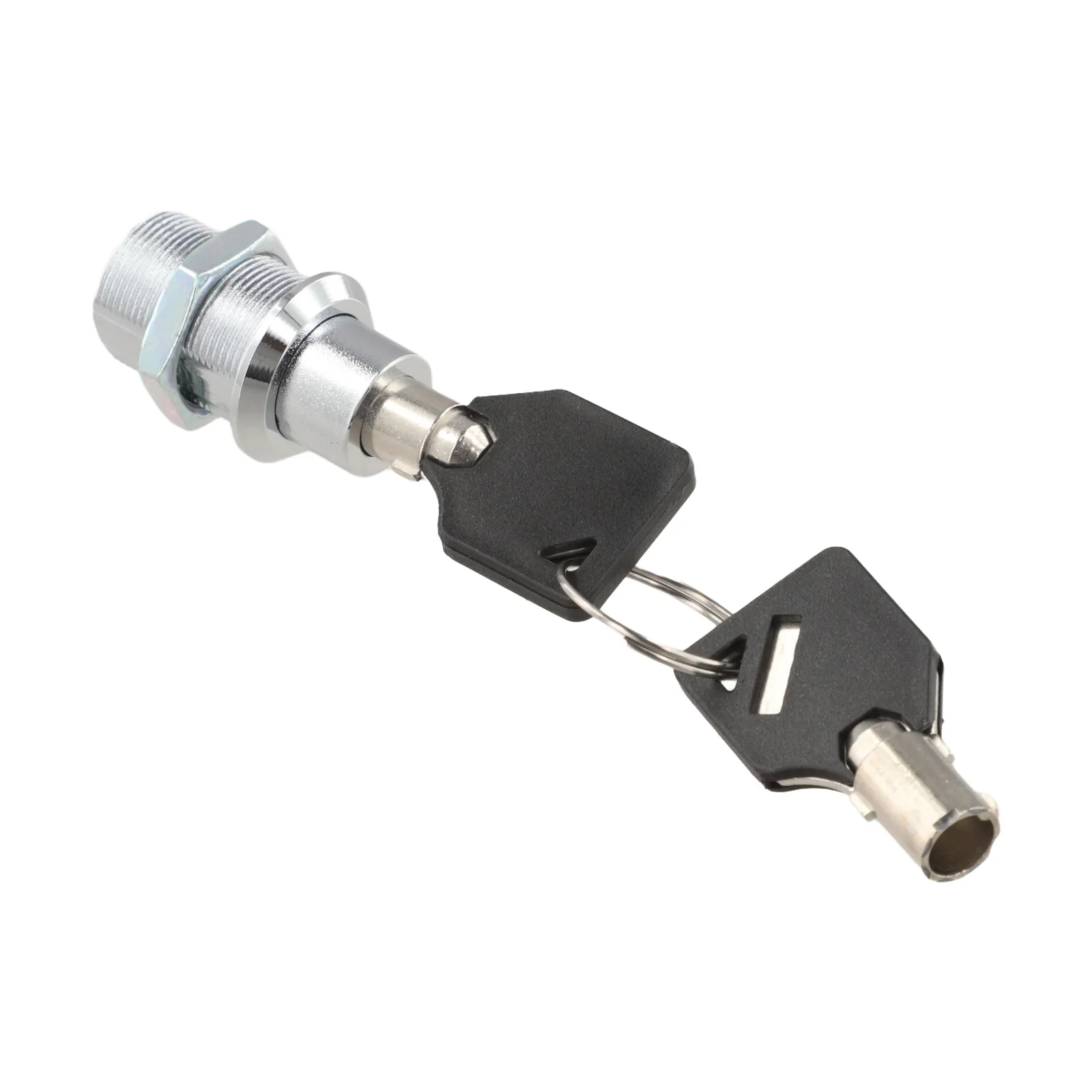 Zinc Alloy Tubular Push Lock 19mm With 7-Pin Mechanism For LED Advertising Light Boxes And Game Consoles, Bright Chrome Finish,