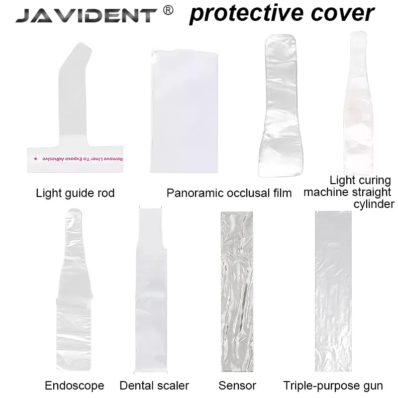 JAVIDENT 1Box Disposable Plastic Dental X-Ray Digital Sensor Sleeves Cover Protector Protective Film Contamination Cove Lab