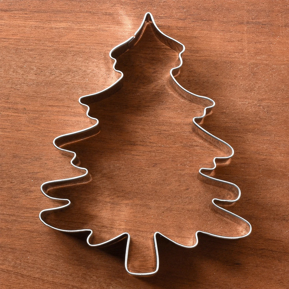 KENIAO Christmas Tree Cookie Cutter - 11 and 10.8 CM - Biscuit Fondant Sandwich Bread Mold - Stainless Steel - by Janka