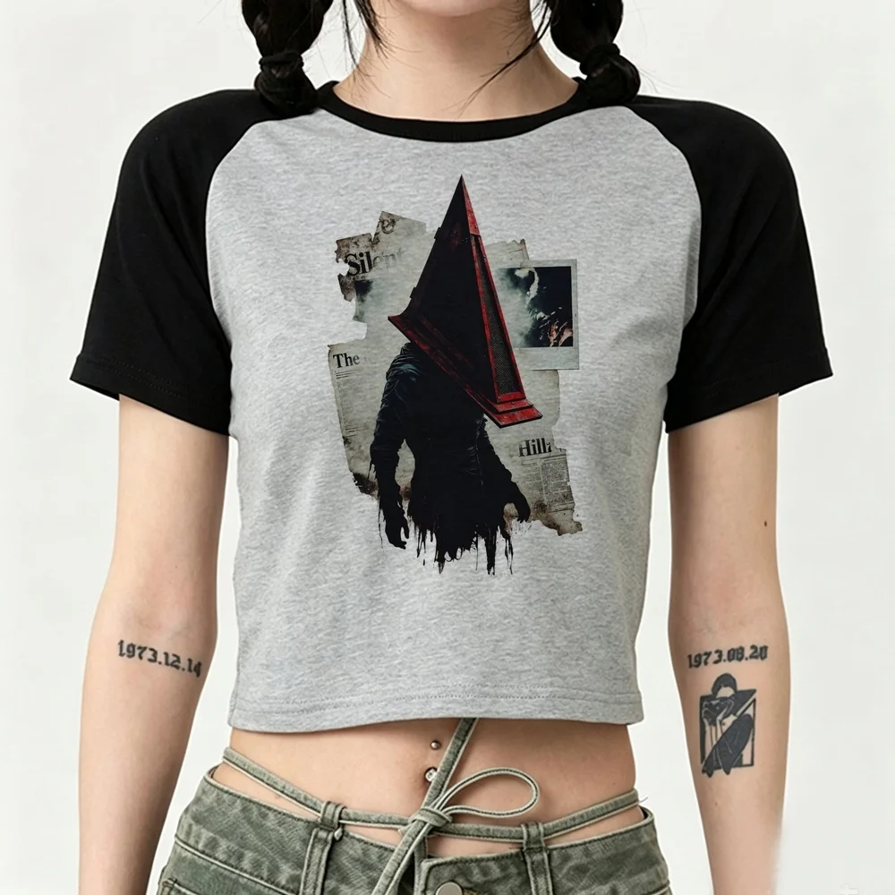 Silent Hill crop top shoujo cute harajuku y2k t-shirt cutecore summer cute