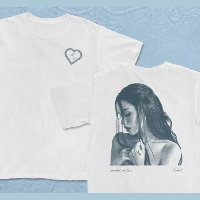Madison Beer Merch 2026 Unisex T-shirt Men Short Sleeve Tops fashion Tee Clothes Causal Y2K Tops