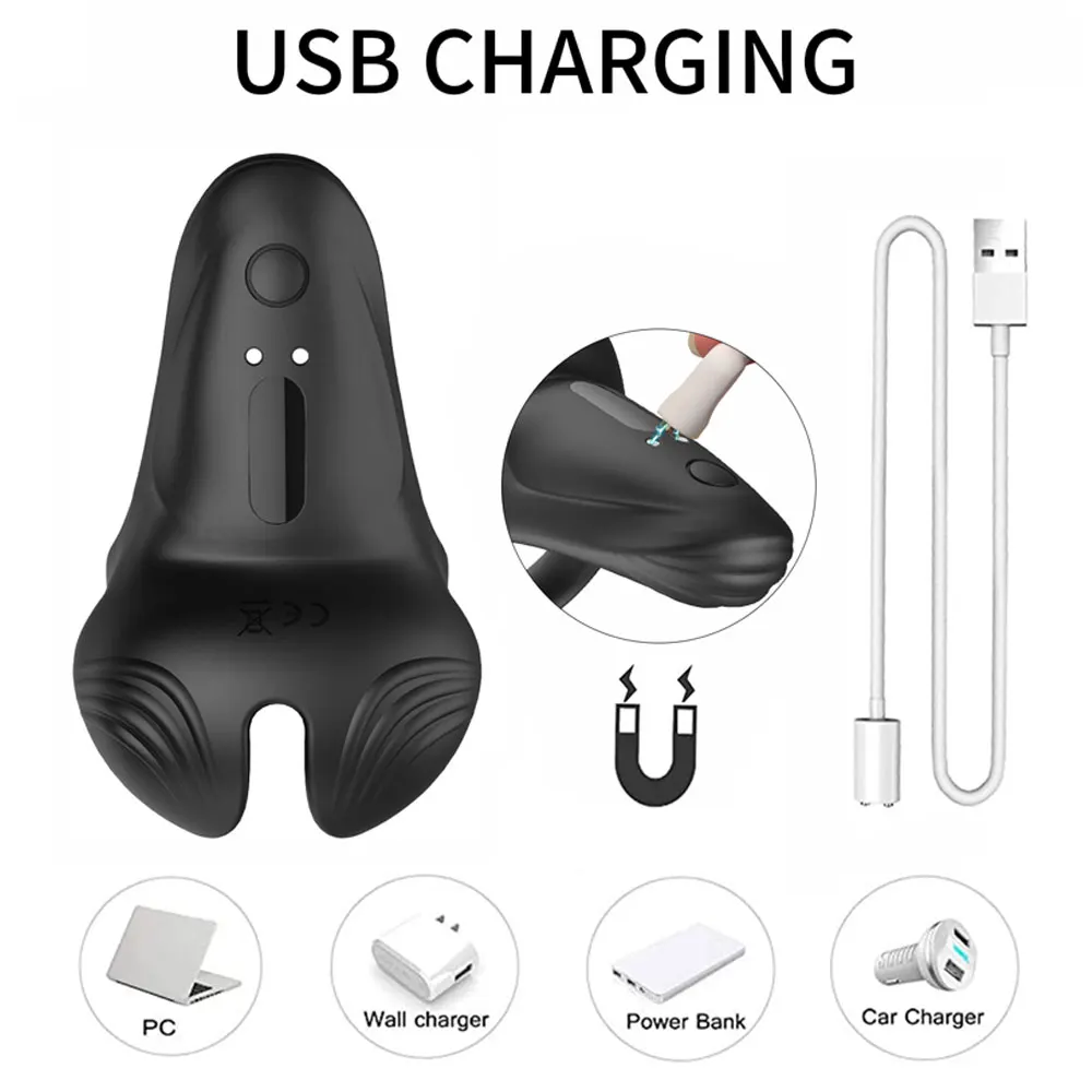 

Vibrator Cockring Man Ring Chastity Cage‬⁩ Dildo Cock Rings for Mens Penis Sleeve Ejaculation Delay Sexs Toys New Vibrating Men