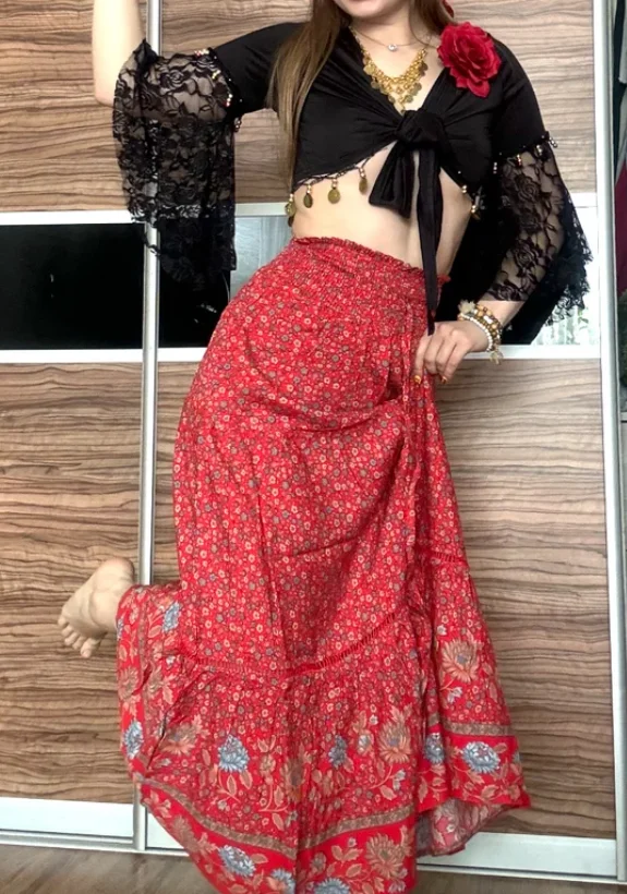 

TiaoBug женский кружевной лоскутный три четверти с расклешенными рукавами и кисточками на шнуровке шаль укороченные топы кардиган индийский костюм для танца живота