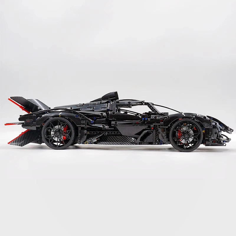 New MOC 43100B Black High-Tech Super Sports Car Model Buidling Blocks Bricks Educational Puzzle DIY Toys Christmas Gift For Kids