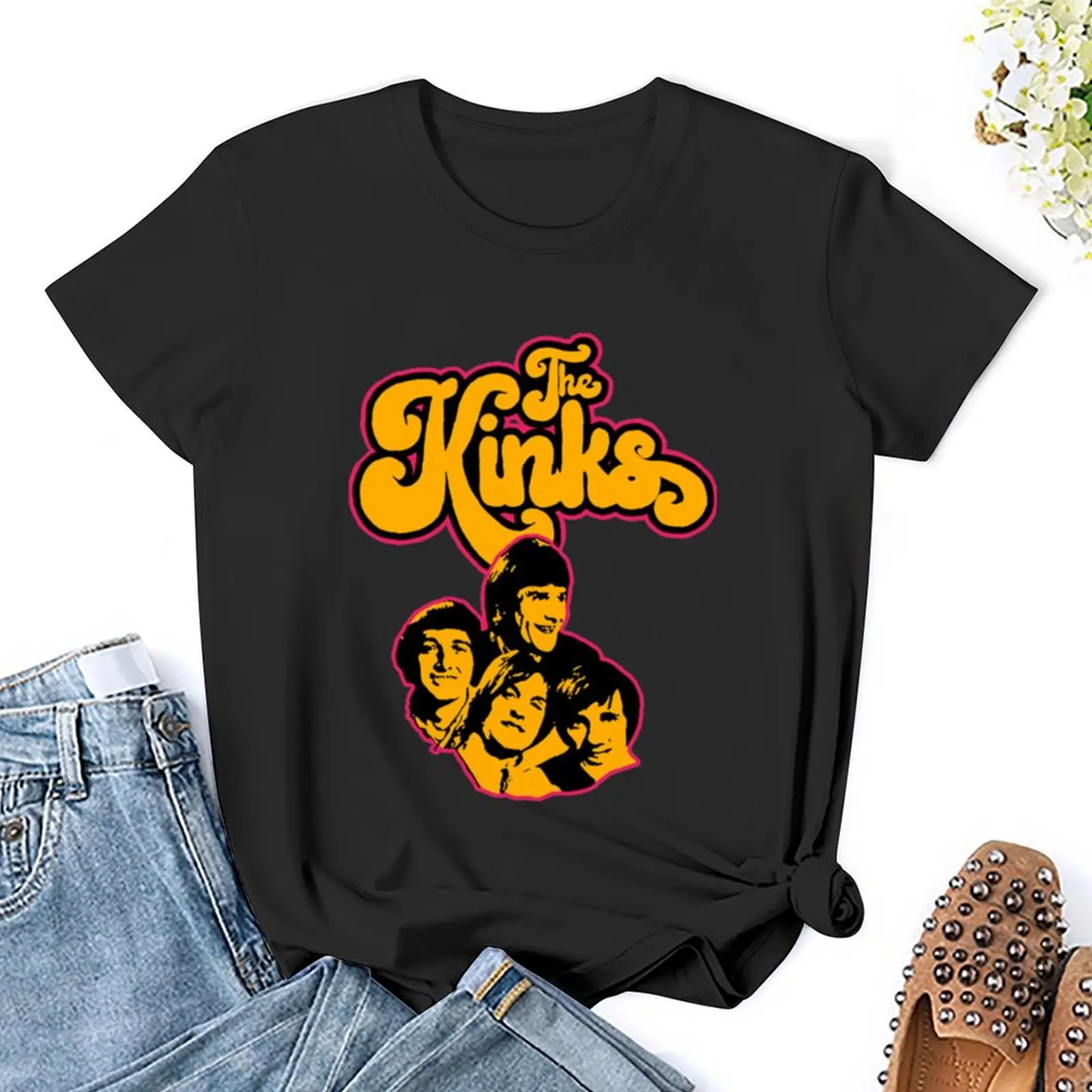 Kinda Kinks Waterloo Sunset T-Shirt Short sleeve tee anime clothes oversized cropped t shirts for Women