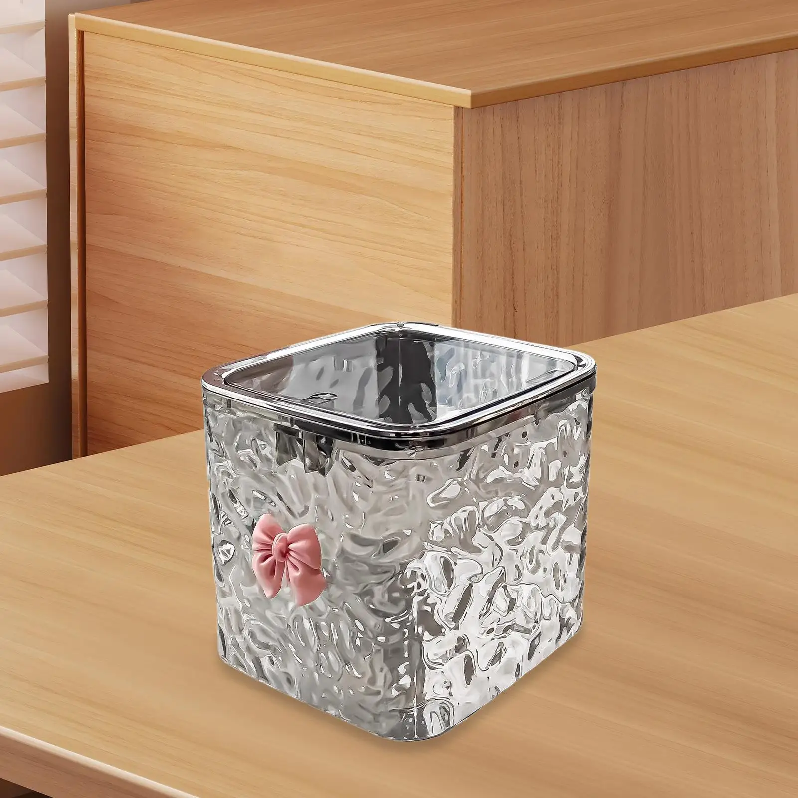 Desk Trash Can Nordic Recycling Bin Waste Basket for Bathroom Vanity Bedroom