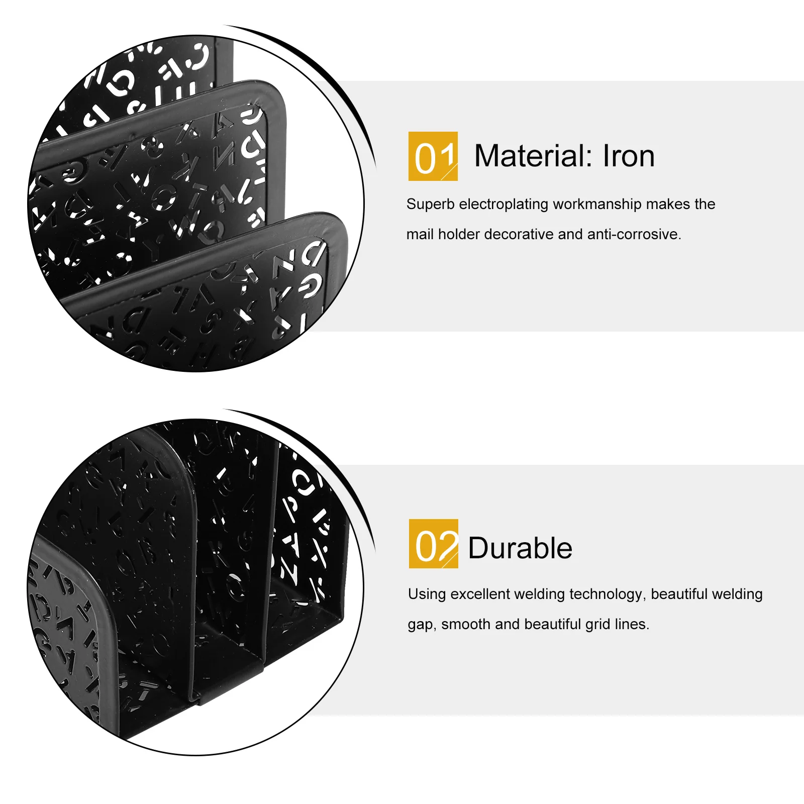 

1 шт., железный держатель для конвертов, современный настольный органайзер, нержавеющая стойка для хранения почты для офиса, дома, держатель для файлов, стационарный органайзер