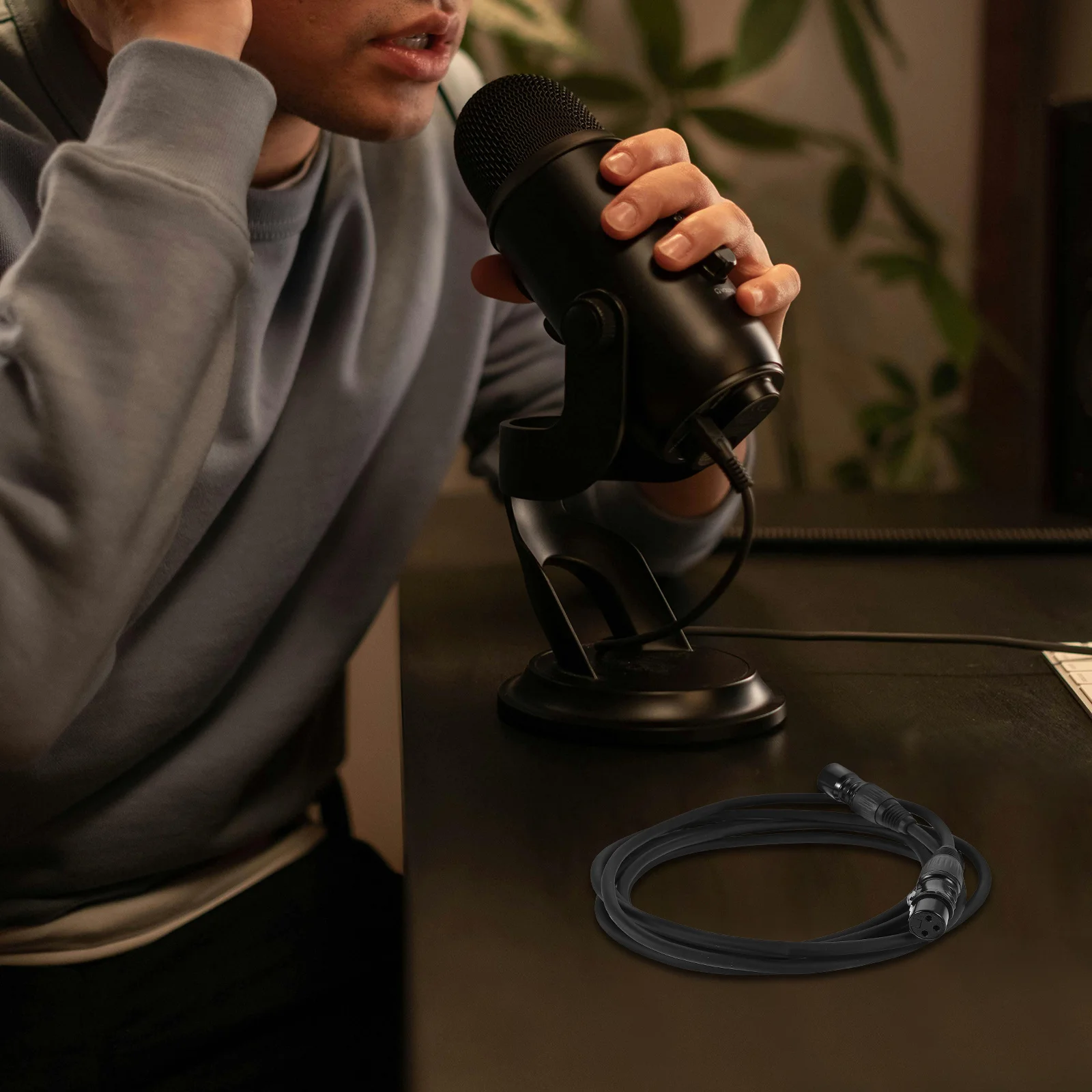 كابل Xlr مطلي بالذهب ثلاثة دبابيس ذكر إلى أنثى موصل خلاط ميكروفون نقل الصوت المستقر للبث #5