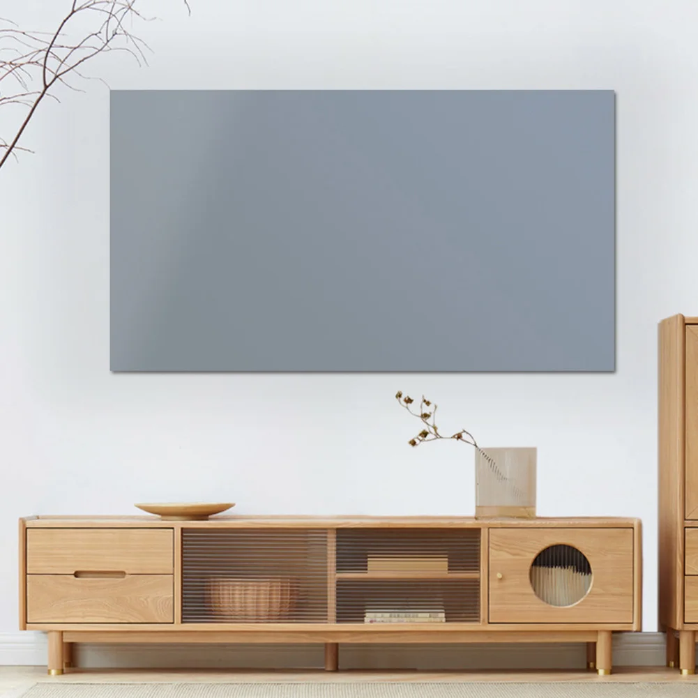 Schermo anti-luce in metallo, pieghevole per un facile trasporto, schermo di proiezione domestica, facile da installare, schermo a parete