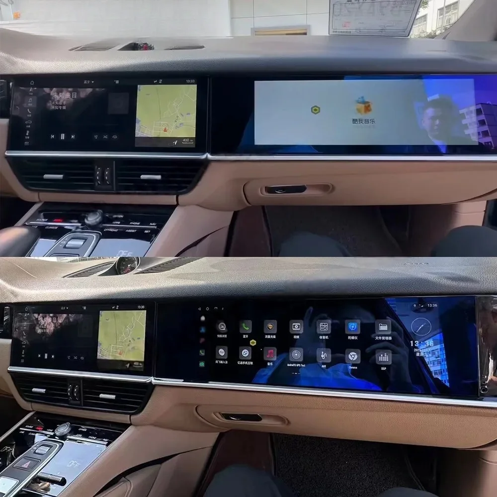 

Автомобильный монитор-медиаплеер Android для Porsche Cayenne 2018-2024 с CarPlay, для развлечений пассажиров, новая версия