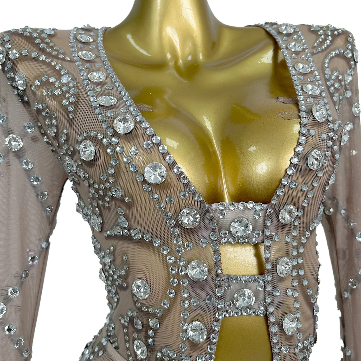 Suofeiya Elegant Women Evening Dress Sexy Perspective Hollow Out Long Dress Wedding Banquet Birthday Dance Party Cocktail Dress