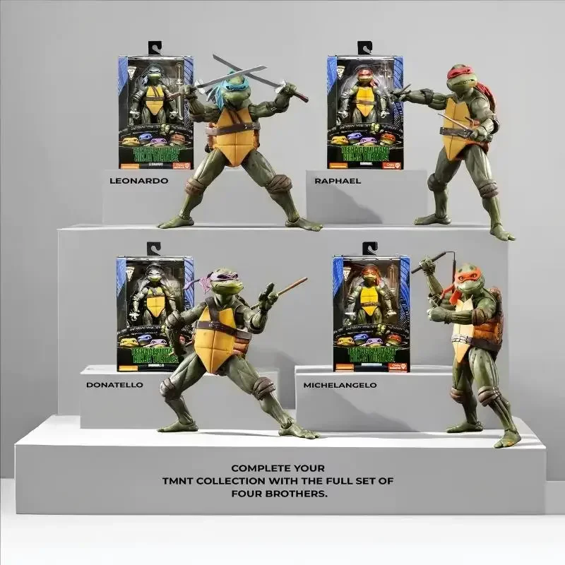 

Фигурка черепахи-ниндзя TMNT, версия по мотивам фильма 1990 года, лимитированная серия, модель из ПВХ, декоративные украшения, подарки на день рождения