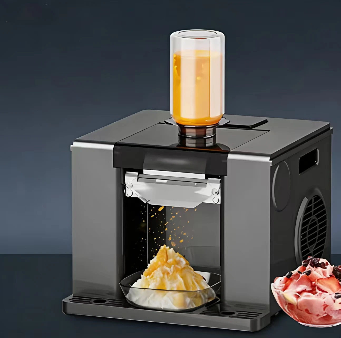 Commercial Fully-Automatic Electric Ice Crusher Household Hotel Street Vending Use Quick Ice Dispensing 10kg/min Slush Machine