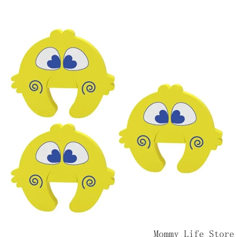

Pack of 3pcs Lovely Cartoon Animal Door Stopper Prevent Crush Entry Barrier For Kids Security Halts Door Close