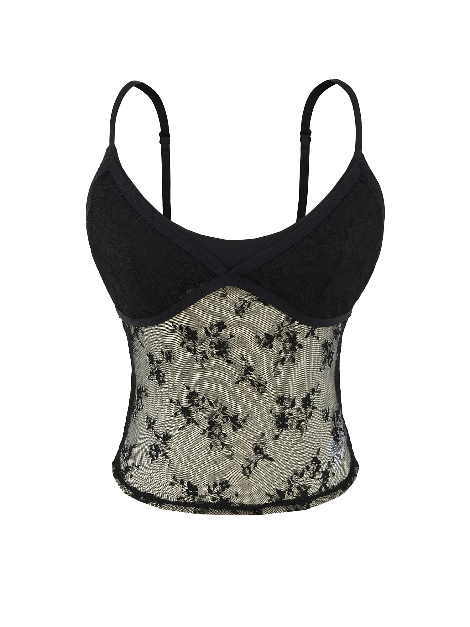 

Sexy American Sle Lace Splice Me Crop Top Women's Slimming Base Layer irt Street Sle Polyester Fiber ort Length