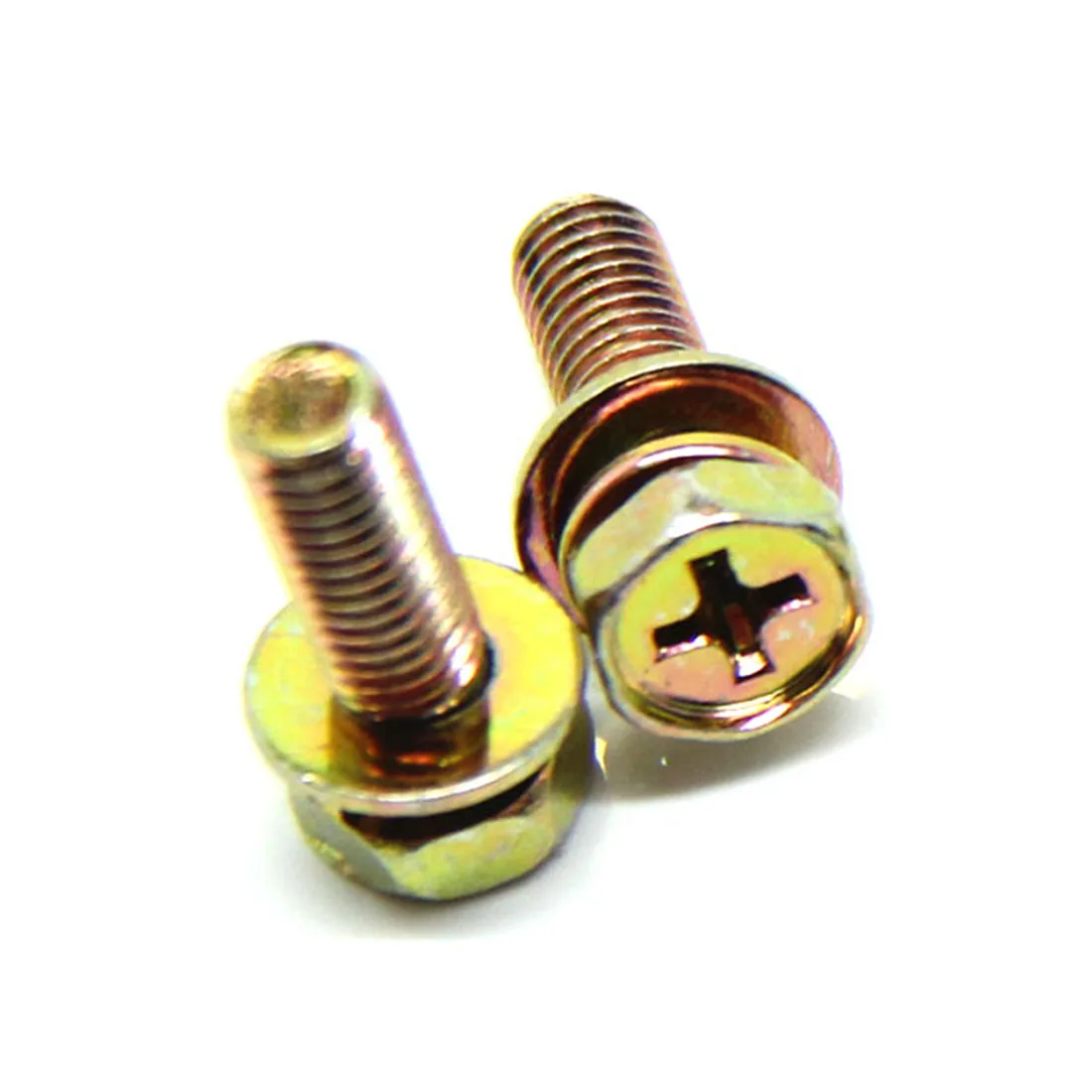 5/10pcs M3-M8 Grade 8.8 Zinc Plating Hexagon Head Phillips Recessed Three-Piece Screw Assembly GB9074.13